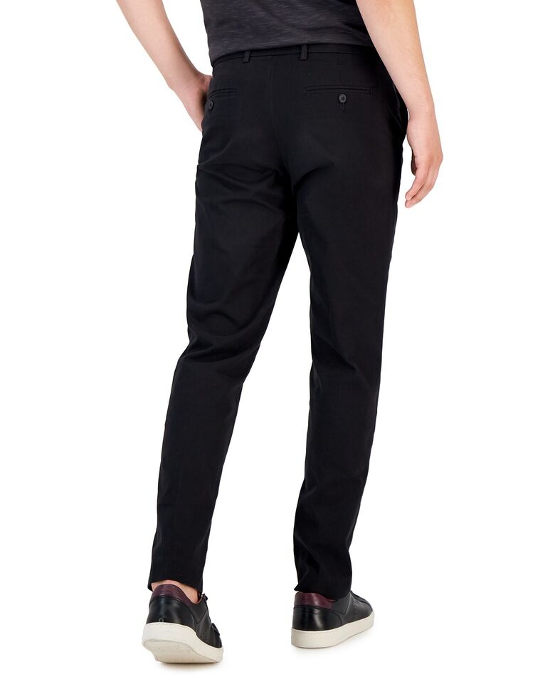 Perry Ellis Portfolio Mens Black Slim Fit Pants 34 X 30 NEW $95 5QSB0040