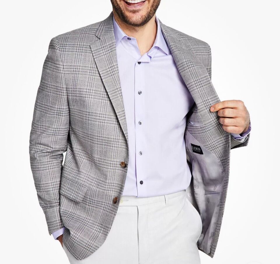 Ralph Lauren Mens Classic Fit Plaid Jacket Sport Coat 36 R NEW $295 LETO12NW0544