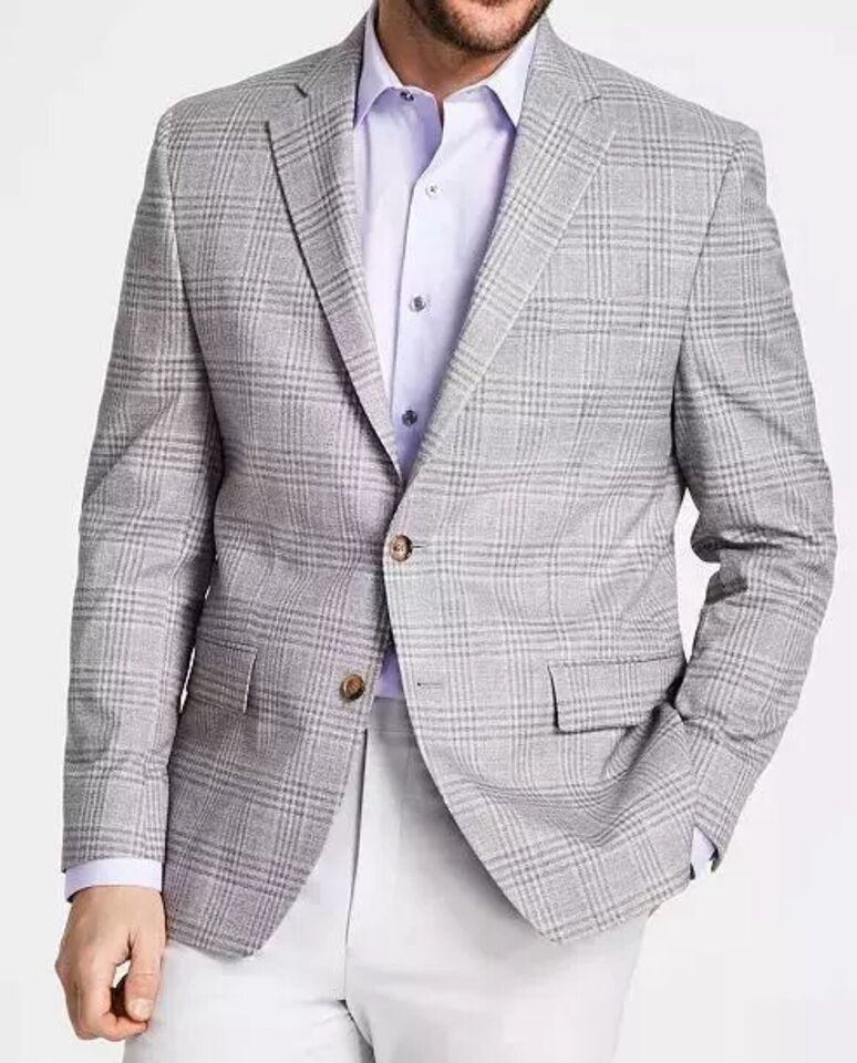 Ralph Lauren Mens Classic Fit Plaid Jacket Sport Coat 36 R NEW $295 LETO12NW0544