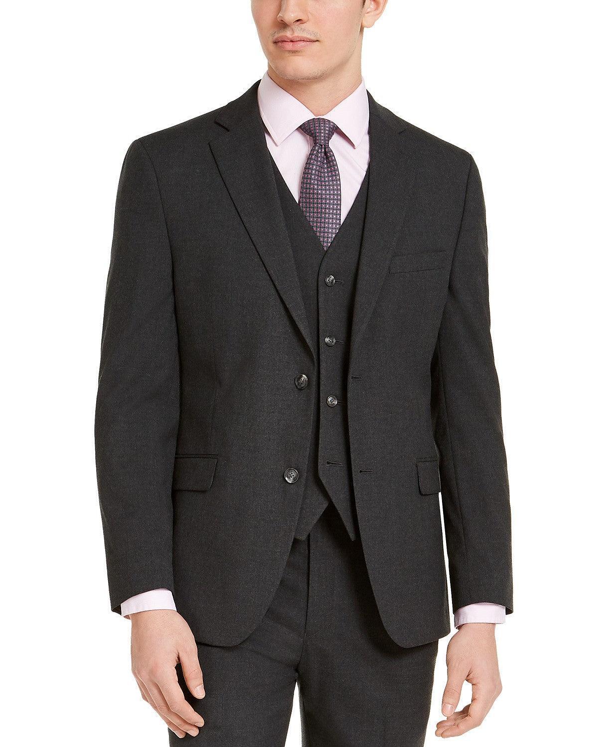 Alfani Men's Gray Slim Stretch 2 Piece Suit 40 L NEW $495
