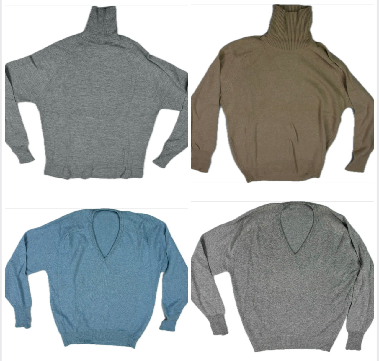 -LOTX4 VINTAGE Thane Men's Knit Sweater L Made In USA