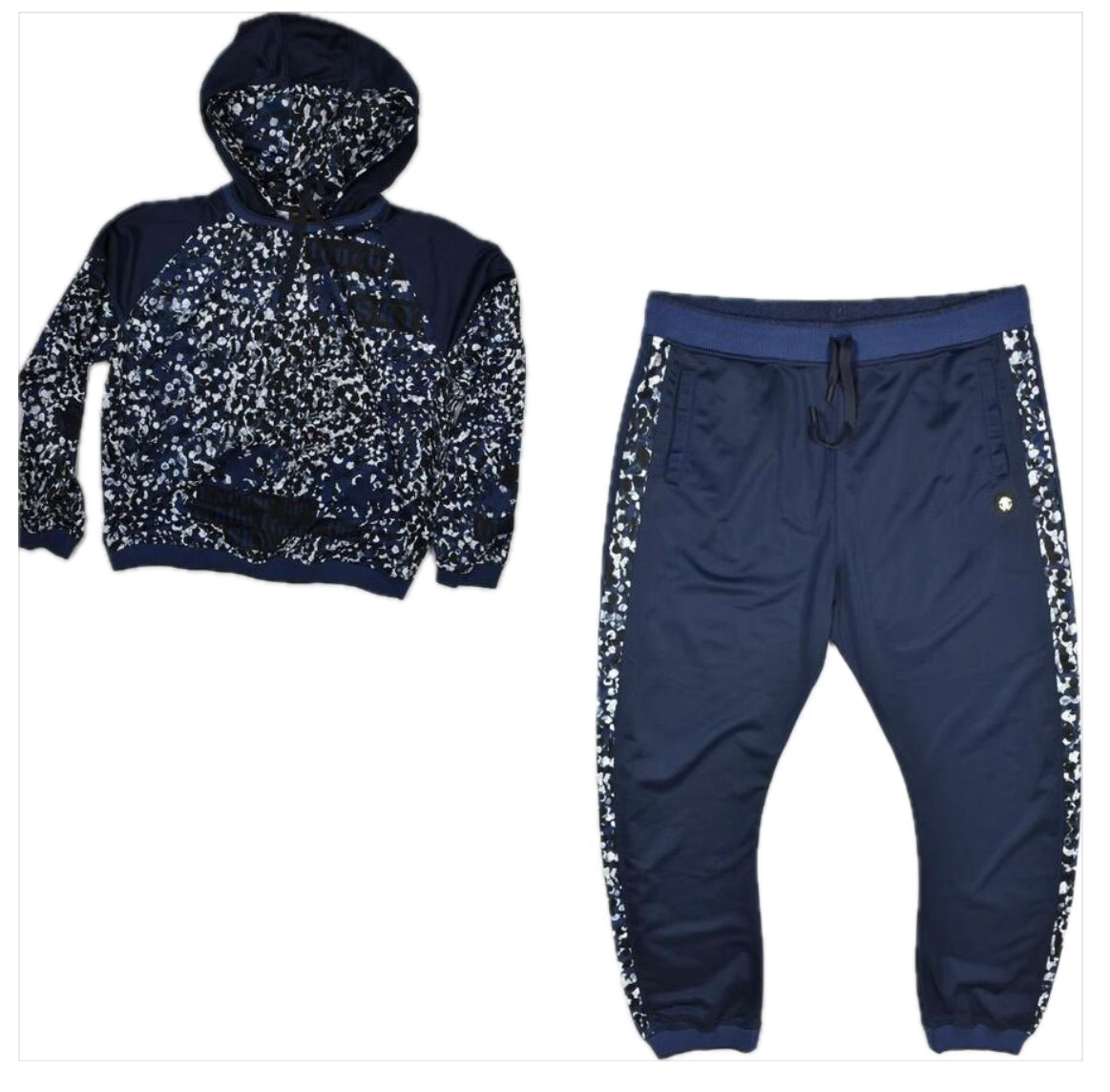 Roberto Cavalli Gym Men Hood Top Pants Sweatsuit Track Jogging Suit 58 = XL New