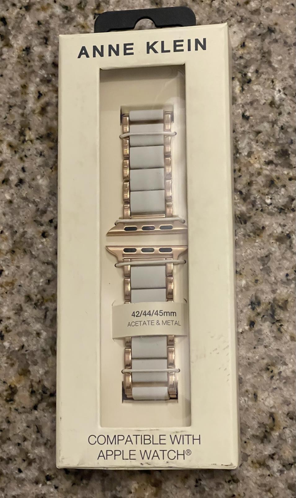 Anne Klein Rubberized Fashion Bracelet for Apple Watch NEW $75 42/44/45/MM