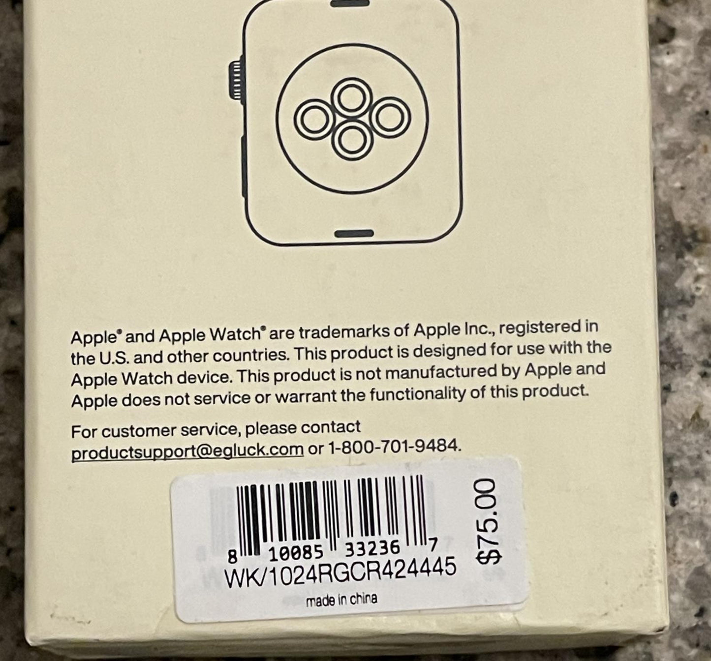Anne Klein Rubberized Fashion Bracelet for Apple Watch NEW $75 42/44/45/MM