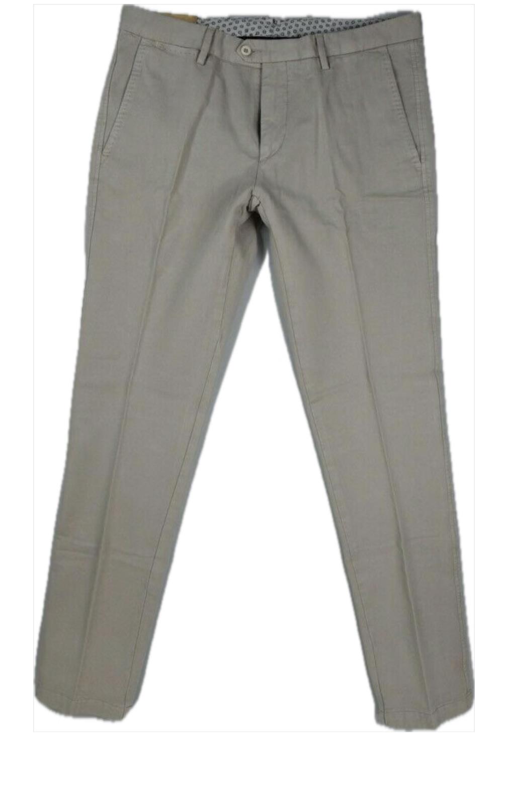 Marco Pescarolo Men's Light Khaki Twill Pants Size 37 New $695