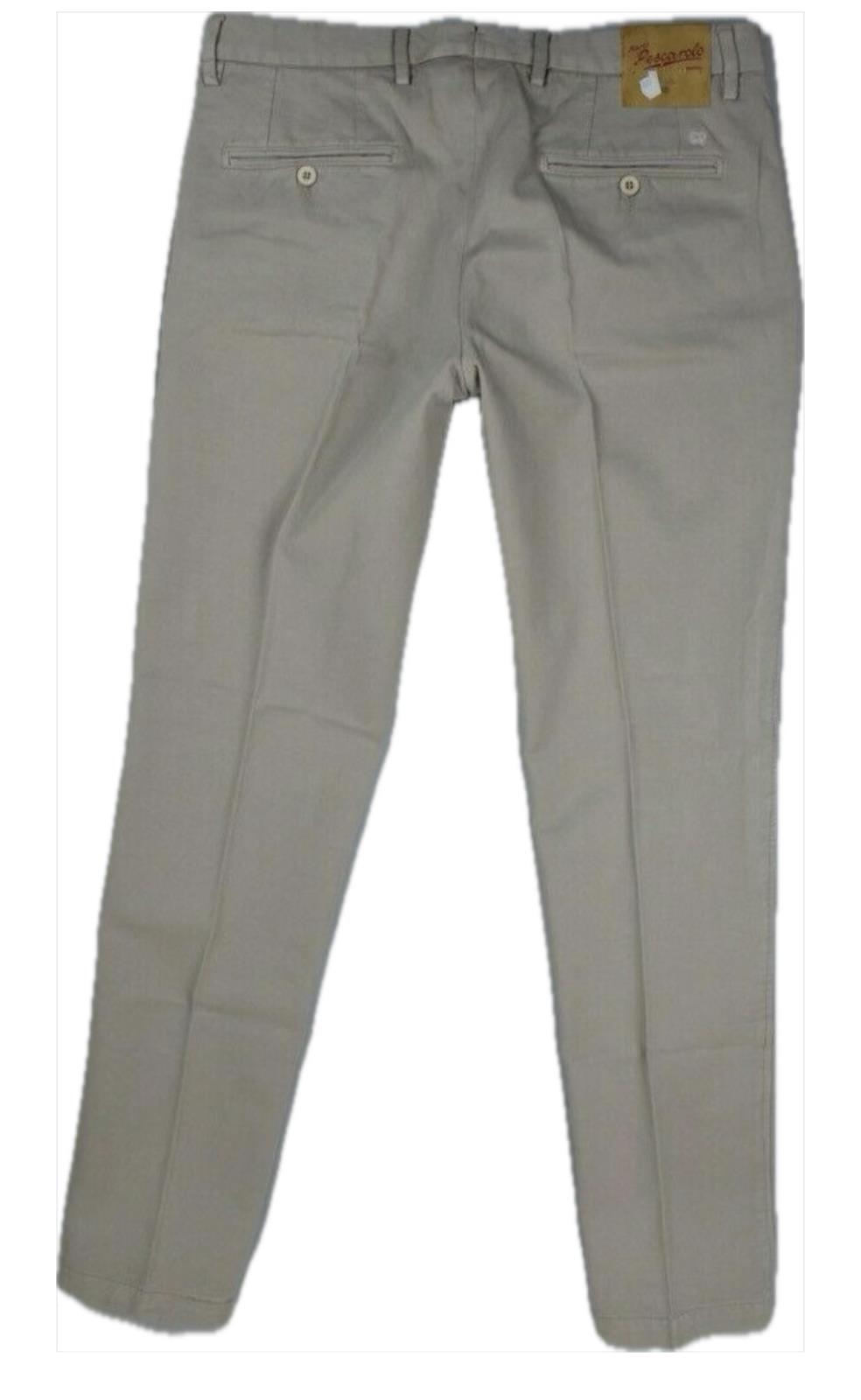 Marco Pescarolo Men's Light Khaki Twill Pants Size 37 New $695