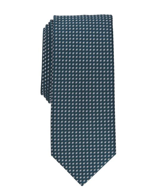 Alfani Mens Bolton Slim Tie Teal Green Necktie Width: 2 3/4" $55 1AFC22-3018