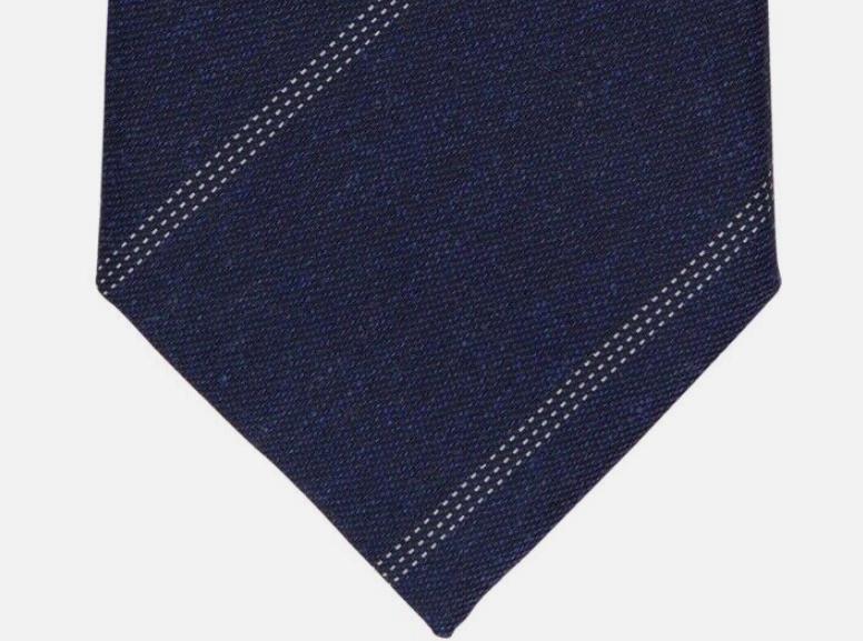 Alfani Mens Louise Stripe Navy Slim Tie Necktie 2 3/4" $55 1AFC1-3022