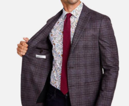 Bar III Men's Slim Knit Sport Coat 44 R New $295 TERR1CPZ0032