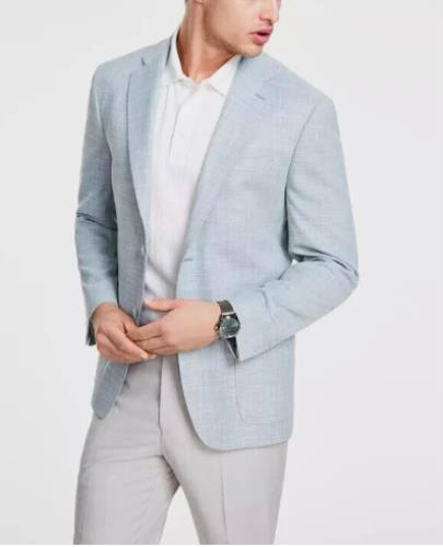 Calvin Klein Mens Mariano Slim Sport Coat 40 R $295