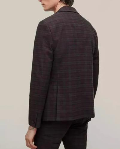 John Varvatos Mens 1-BTN Regular Fit Jacket 44 R US New JVS1802V3-DAAC