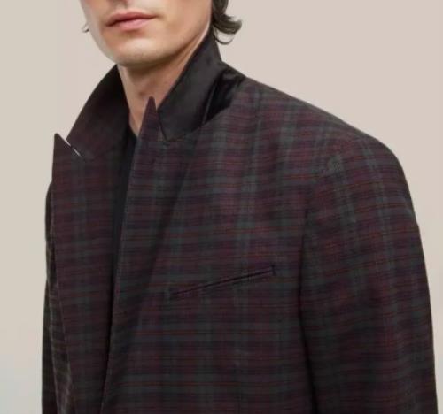 John Varvatos Mens 1-BTN Regular Fit Jacket 44 R US New JVS1802V3-DAAC
