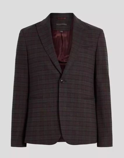 John Varvatos Mens 1-BTN Regular Fit Jacket 44 R US New JVS1802V3-DAAC