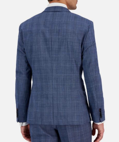 Hugo Boss Men's KARK232X Modern Fit Plaid Wool Blend Suit Jacket 38 R NEW $495