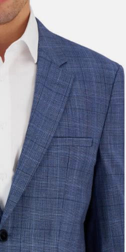 Hugo Boss Men's KARK232X Modern Fit Plaid Wool Blend Suit Jacket 38 R NEW $495