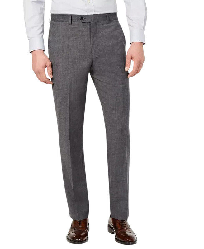 Ralph Lauren Men's Classic-fit Gray Dress Pants 44 X 32 NEW $190 EDDWPALZ0000