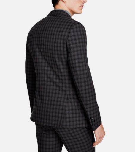 Bar III Mens Skinny Check Suit Jacket Sport Coat 38 L $425 TOGL1CJZ0081