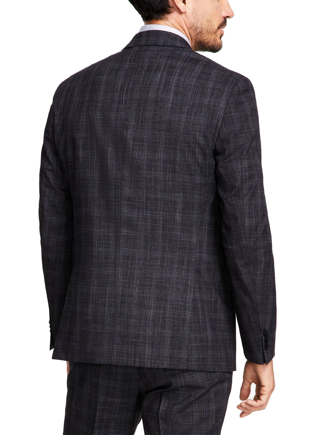 Kenneth Cole Mens Charcoal Plaid Slim Suit 40 R - 33 X 32 NEW $395 COKK2FBZ0016