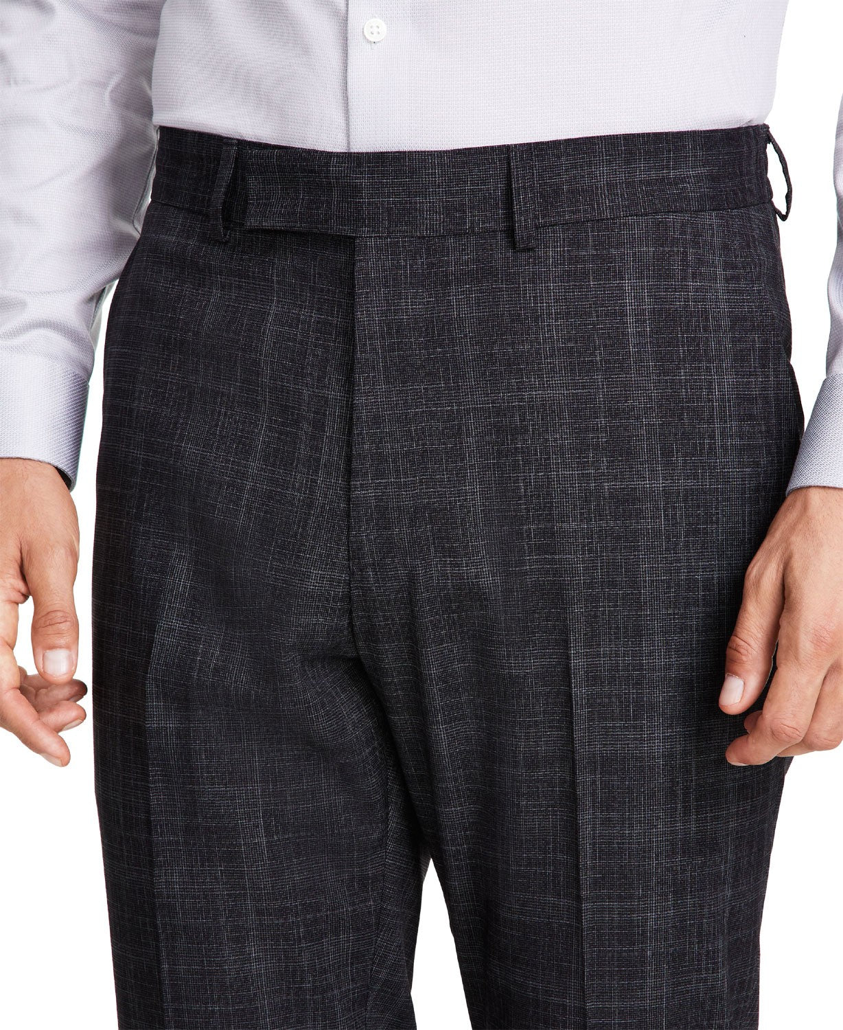 Kenneth Cole Mens Charcoal Plaid Slim Suit 38 R - 31 X 32 NEW $395 COKK2FBZ0016