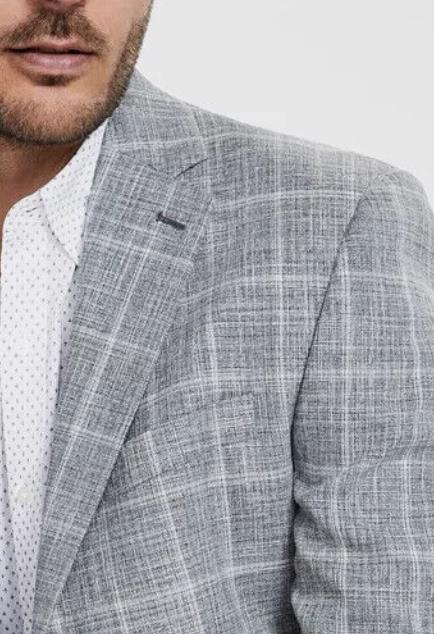 Michael Kors Men's Classic-Fit Windowpane Sport Coat 40 R NEW $295 KTNN1K2Y1188