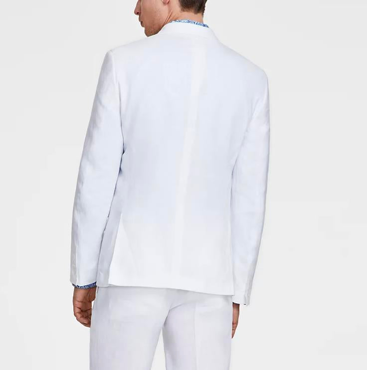 Bar III Mens Slim White Solid Linen Sport Coat 40 R NEW $295 TTAY1CQZ0015
