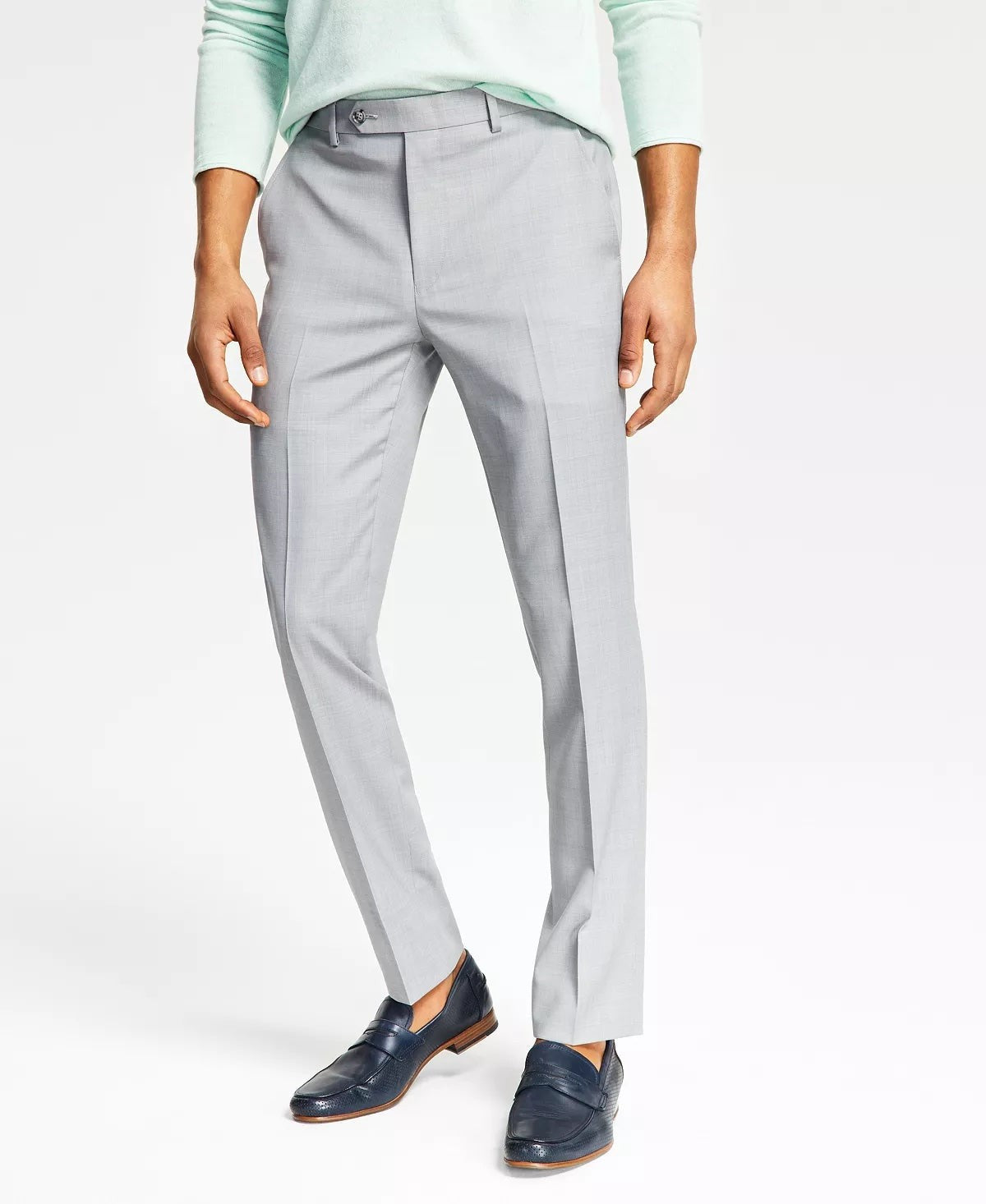 Bar III Mens Skinny Wool Blend Power Stretch Pants 34 X 30 NEW $175 MIONPC0W0010