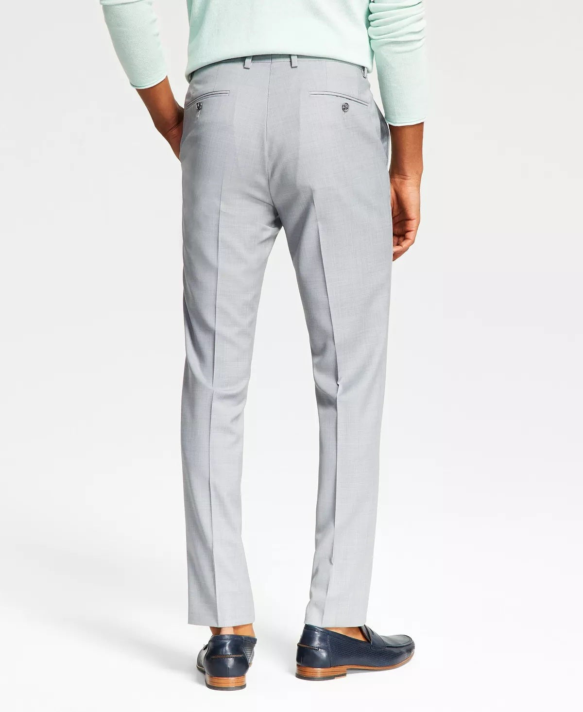 Bar III Mens Skinny Wool Blend Power Stretch Pants 34 X 30 NEW $175 MIONPC0W0010