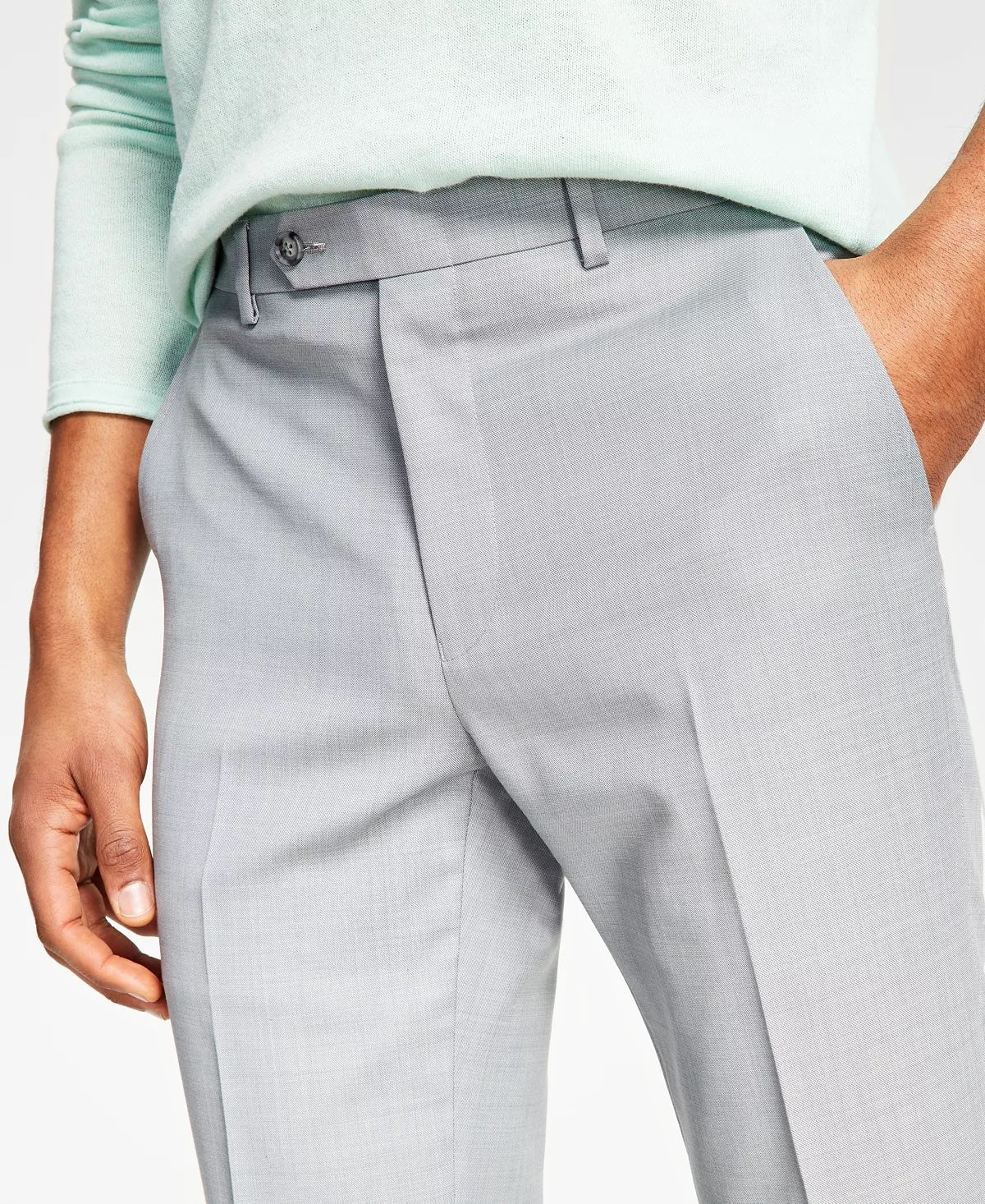 Bar III Mens Skinny Wool Blend Power Stretch Pants 34 X 30 NEW $175 MIONPC0W0010