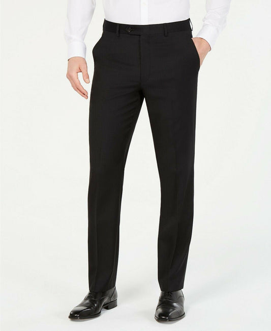 Lauren Ralph Lauren Men's Black Wool Blend Pants 38 X 32 New $190 EDDWPALZ0001