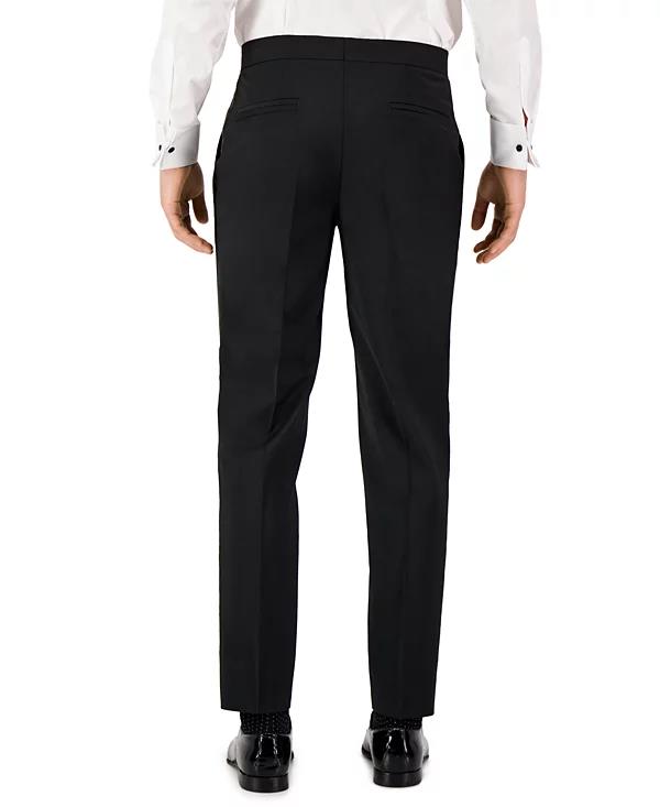 Hugo Boss Men's Slim Black Wool Blend Pants 38 X 33 NEW $198 GetlinM204X