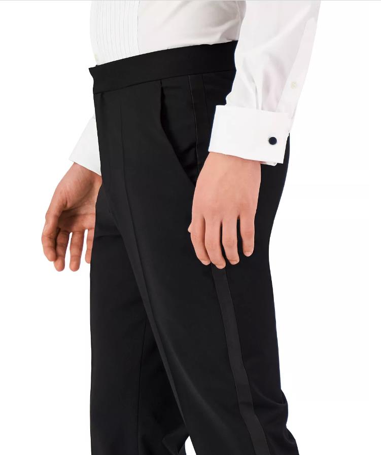 Hugo Boss Men's Modern Fit Tuxedo Wool Blend Pants 38 X 33 NEW $198 Tom232E1X