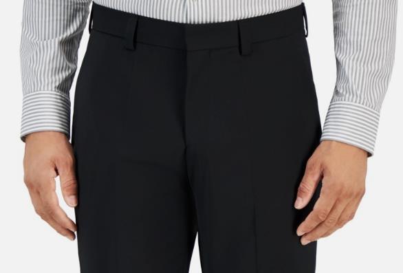 Hugo Boss Men's Modern-Fit Wool Blend Black Pants 32 X 32 NEW $198 TOM232X