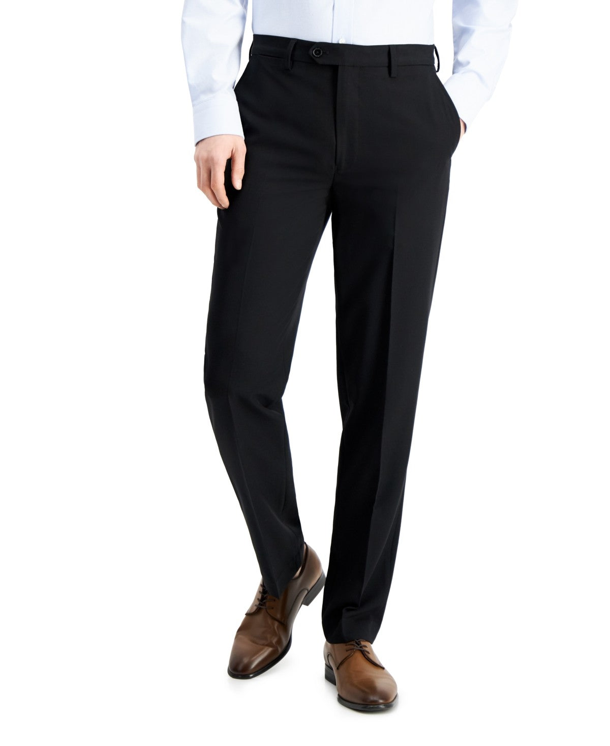 NAUTICA Men's Solid Black Stretch Modern-Fit Pants 40 X 29 NEW E000-ANCHOR