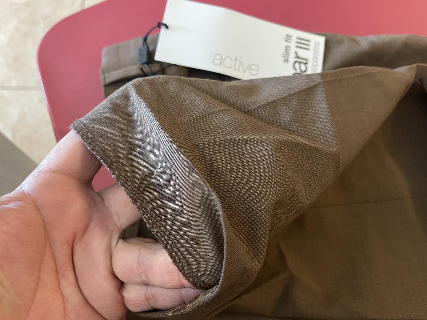 BAR III Men's Slim Rust Wool Blend Pants 29 X 30 Imperfect $175 MCSTPC5Z0100