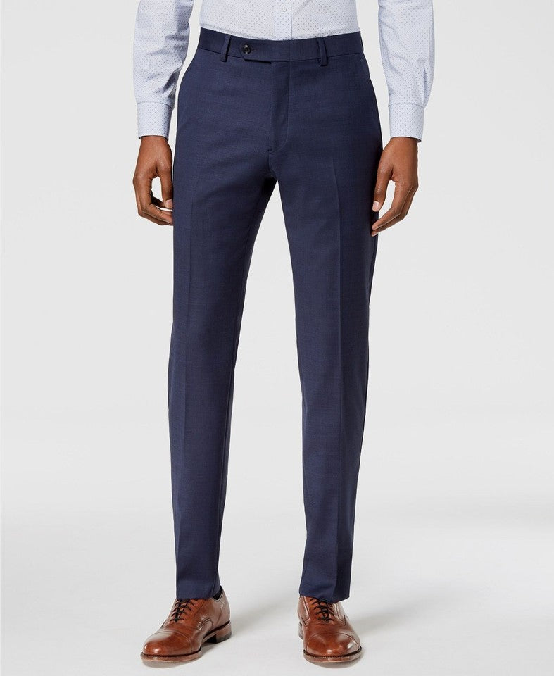 Tommy Hilfiger Men's Blue Shark Wool Blend Modern Fit Pants 40 X 25 NEW $190