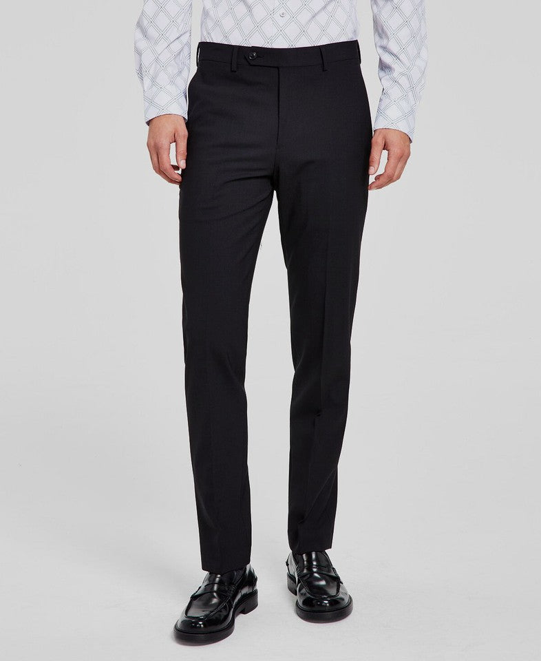 Bar III Men's Skinny Wool Blend Stretch Black Pants 34 X 30 NEW MIONPC0W0002
