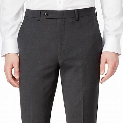Bar III Mens Skinny Wool Blend Gray Stretch Pants 32 X 30 NEW $175 MEYLPC5Z00