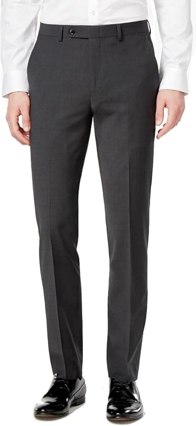 Bar III Mens Skinny Wool Blend Gray Stretch Pants 32 X 30 NEW $175 MEYLPC5Z00