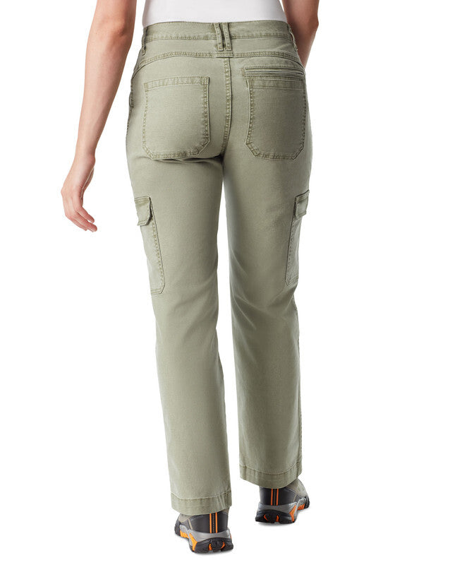 Bass Outdoors Women's High-Rise Canvas Cargo Pants 10 NEW 30211442-CEB