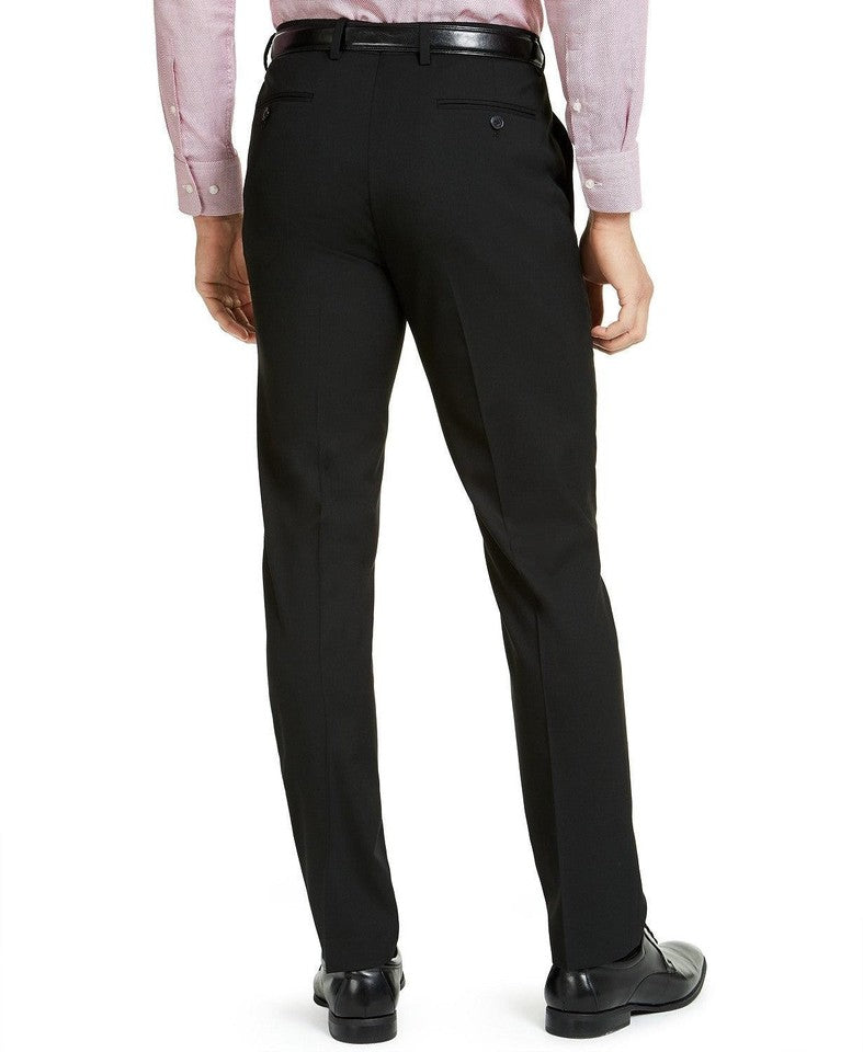 Alfani Men's Black Solid Slim Dress Pants 32 X 30 New $135 MKXEPQ3Z0101