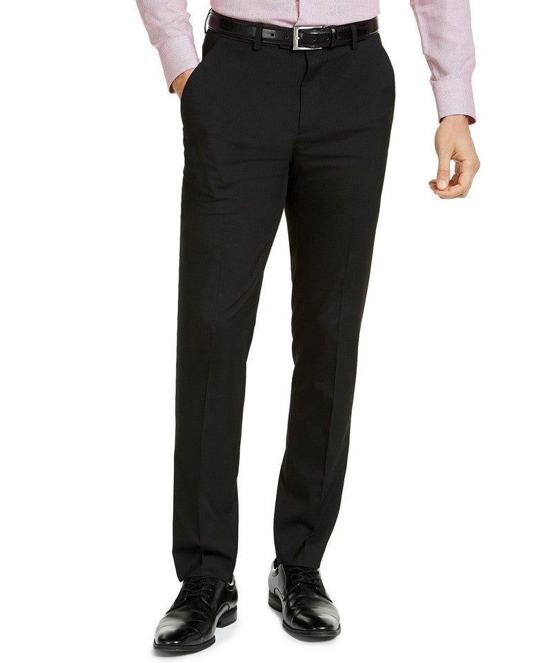 Alfani Men's Black Solid Slim Dress Pants 33 X 32 New $135 MKXEPQ3Z0101
