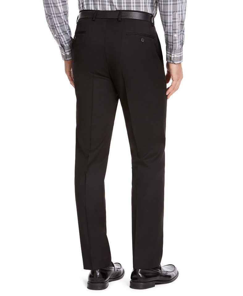 IZOD Mens IAN Classic Fit Solid Black Pants 32 X 30 NEW INIAPI5X0001