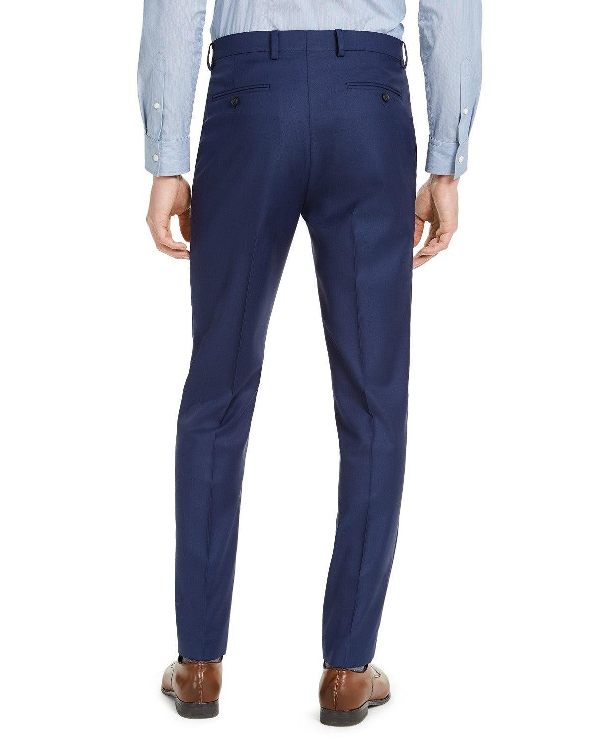 Alfani Men's Blue Slim Dress Pants 34 X 30 New $135 MKXEPQ3Z0103