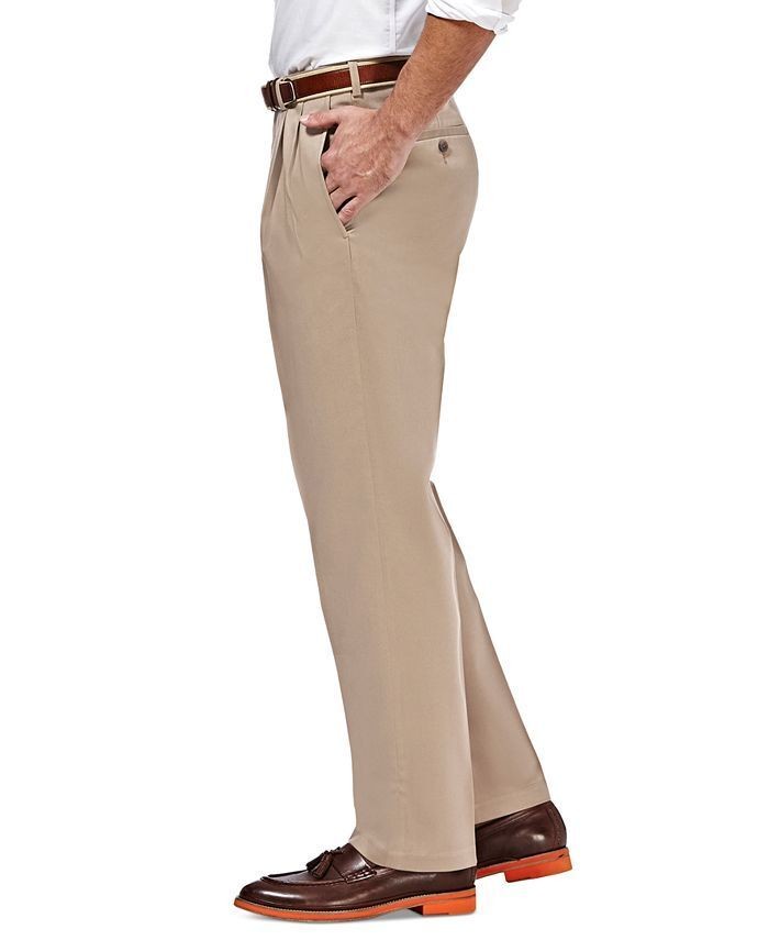 Haggar Men's Khaki Premium No Iron Khaki Pants 36 X 30 NEW $70 HC10897