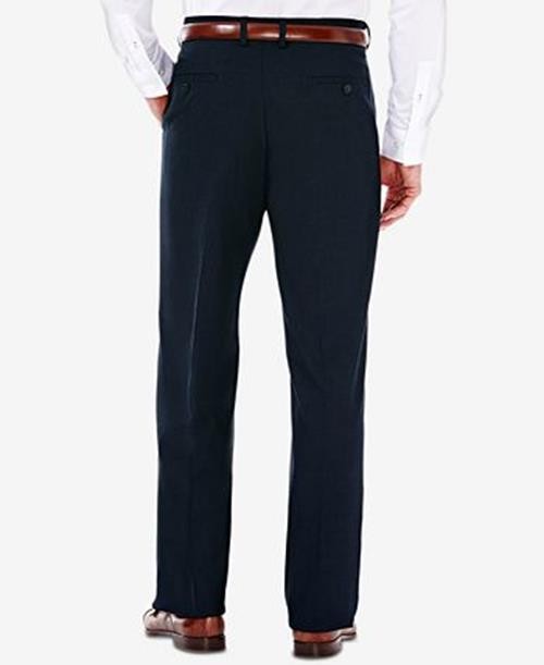 J.M. Haggar Men Classic Fit Premium Stretch Navy Pants 38 X 32 NEW $100 HY00182