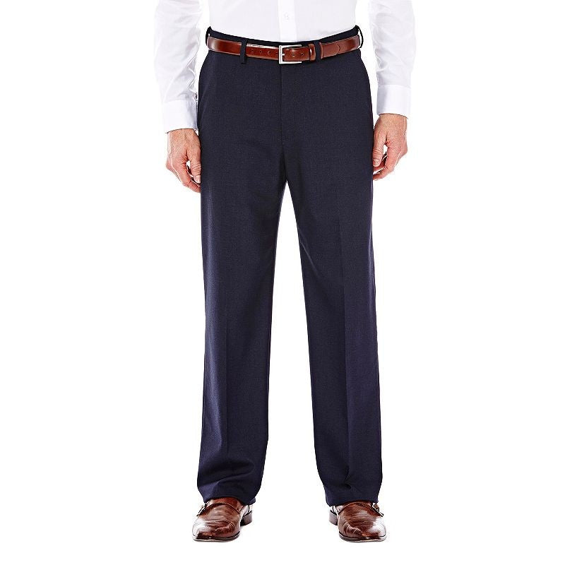 J.M. Haggar Men Classic Fit Premium Stretch Navy Pants 38 X 32 NEW $100 HY00182
