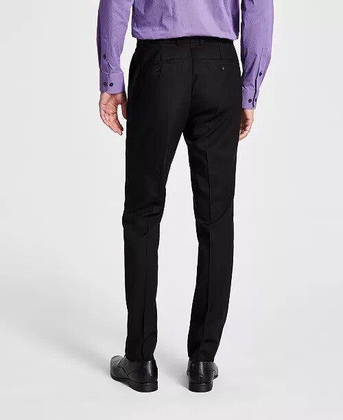 Kenneth Cole Mens Techni-Cole Slim Black Pants 45 X 33 $125 29354084-084