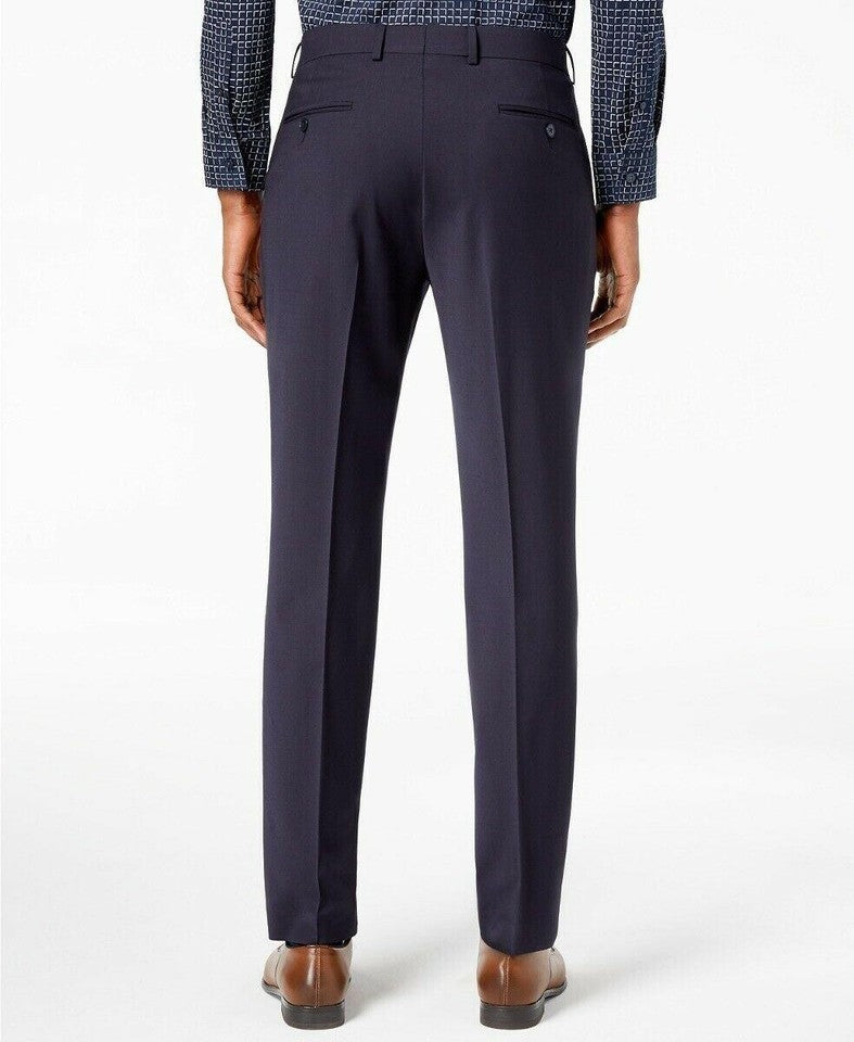 Calvin Klein Mens Slim Wool Blend Navy Dress Pants 31 X 30 NEW $190 JMROPJ1Y0003