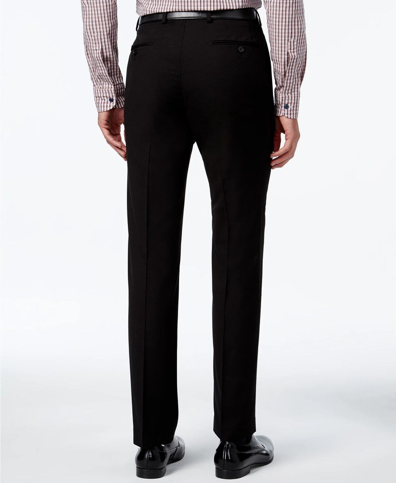 Calvin Klein Mens Slim Fit Solid Black Pants 31 X 26 NEW $95