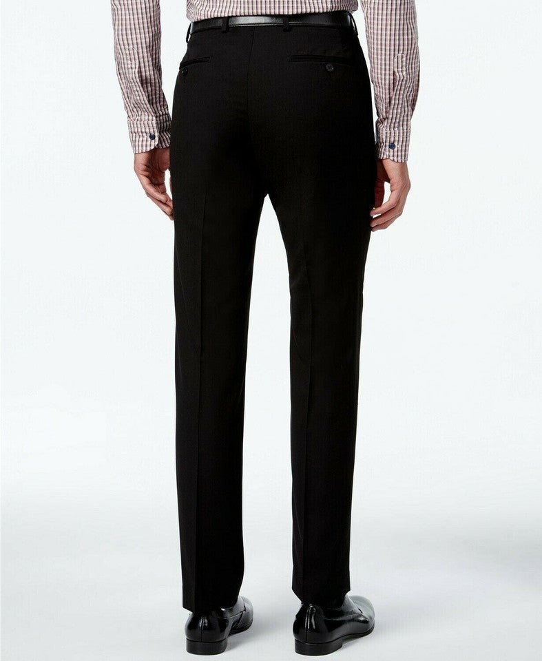 Calvin Klein Mens Slim Black Dress Pants 33 X 30 NEW NO TAGS $95 JMROPJJX0001